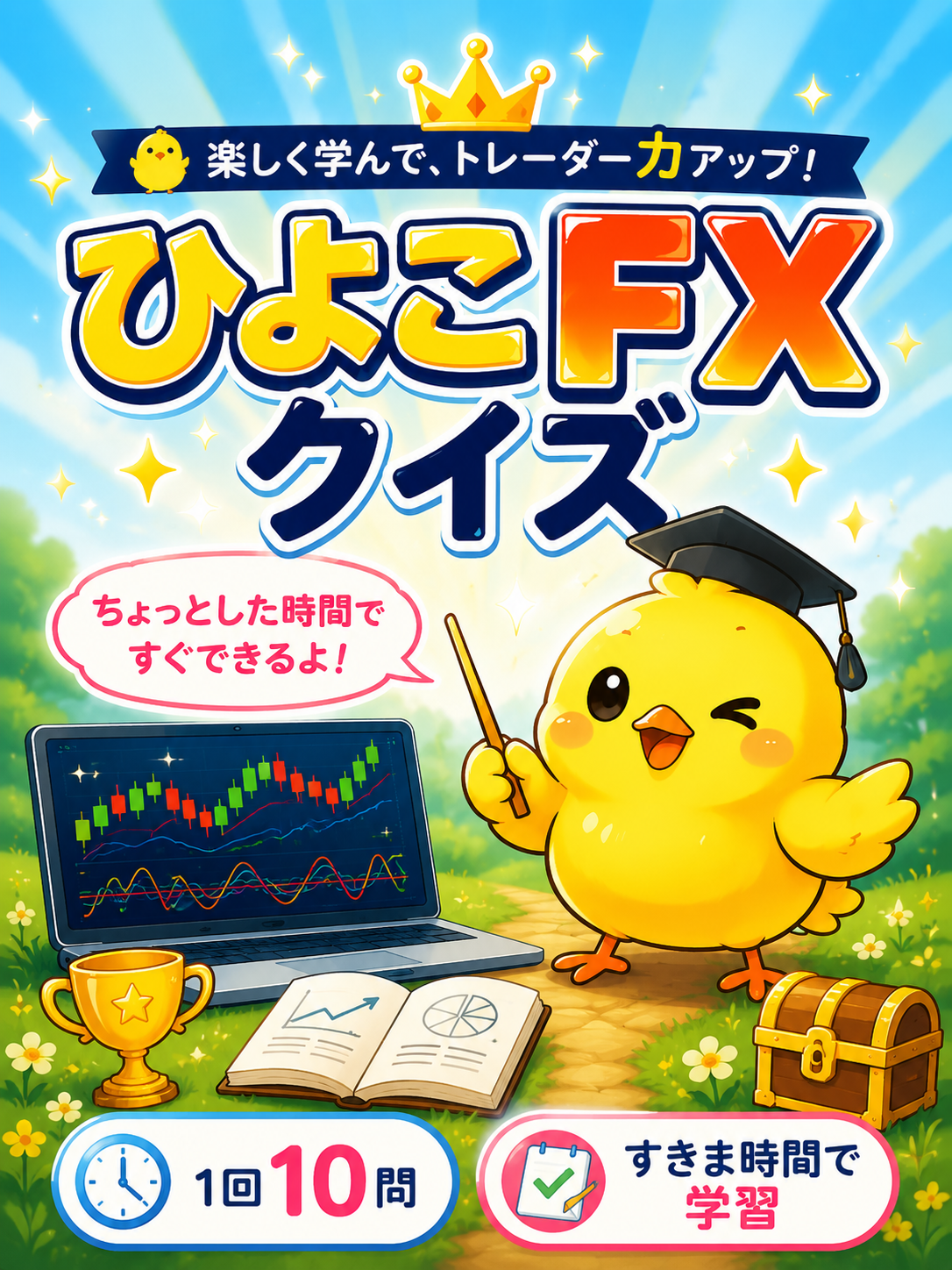 ひよこFXクイズ 楽しく学んでトレーダー力アップ