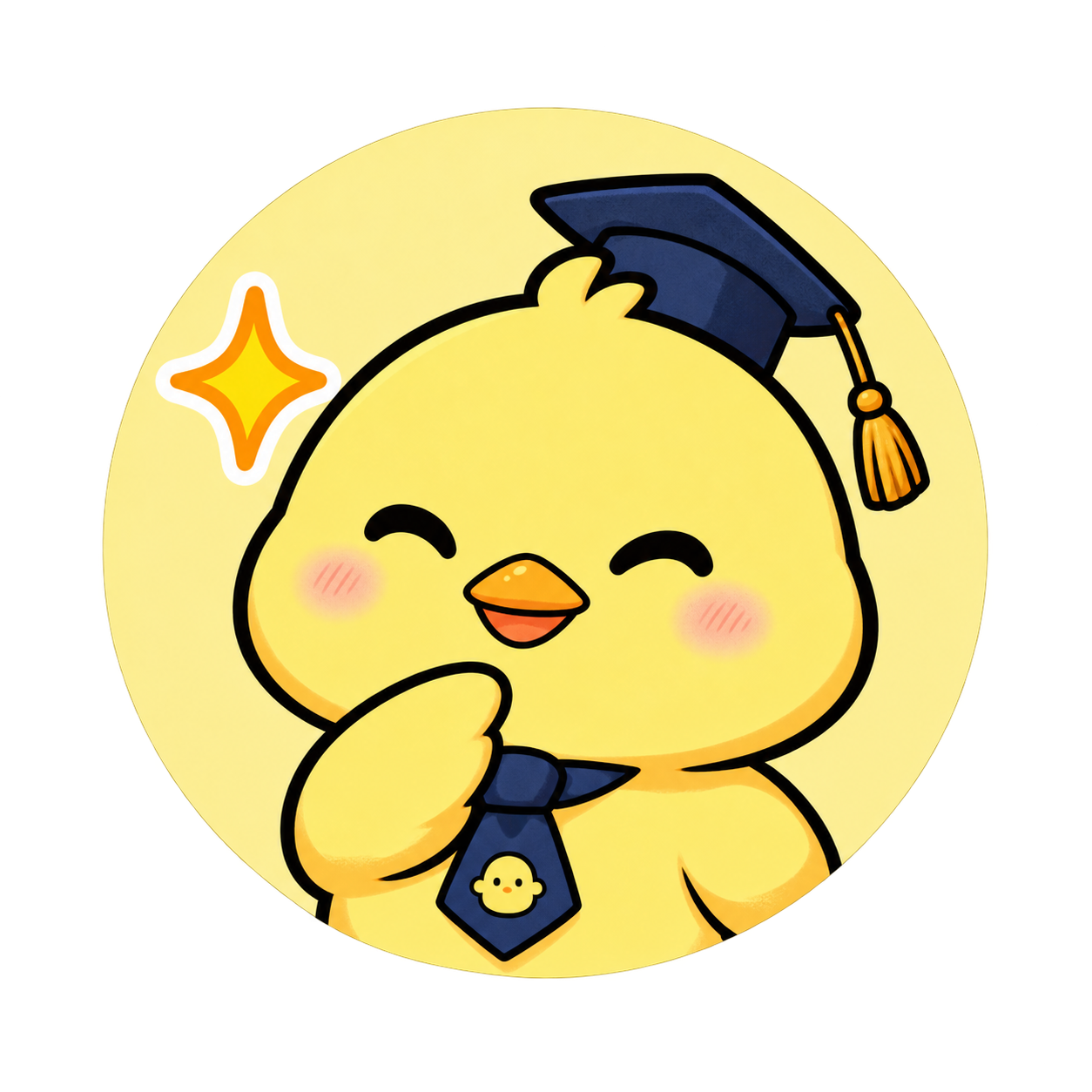 納得する園長ひよこ